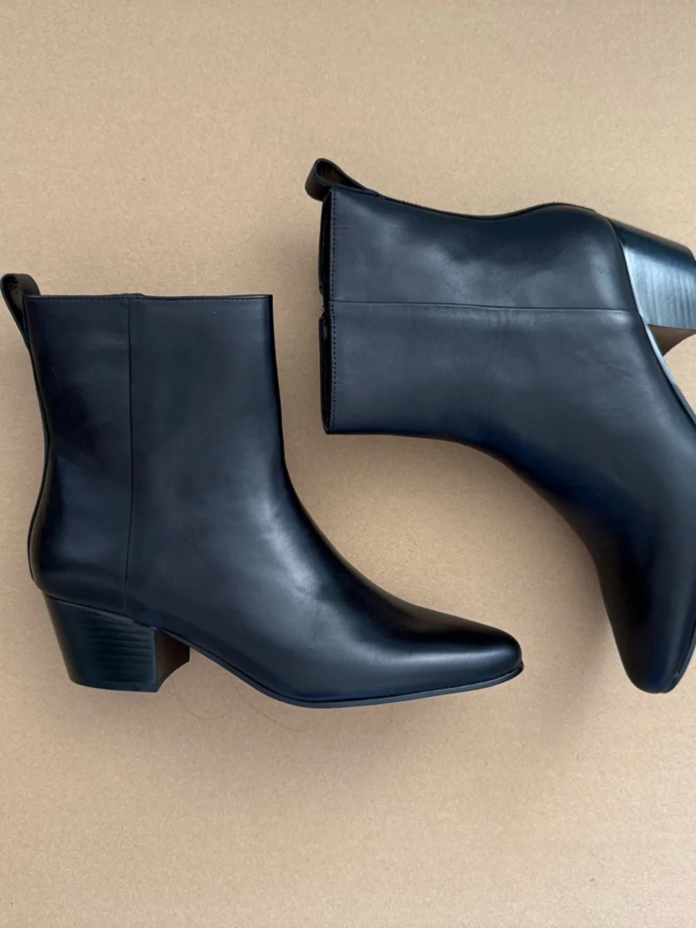 J. Crew Black Leather western Boots size 9 new in box - Picture 8 of 10